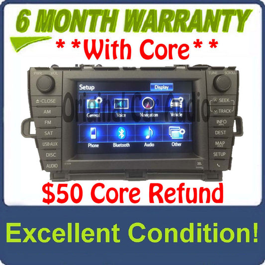 2013 2014 TOYOTA Prius Touch Screen Bluetooth AM FM Radio MP3 CD Player E7039 Factory OEM