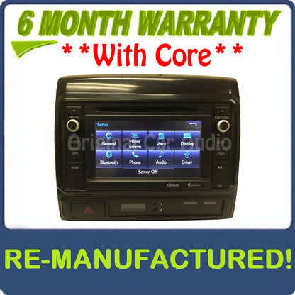 Reman 2014 2015 Toyota Tacoma OEM Entune AM FM Radio CD Player Receiver