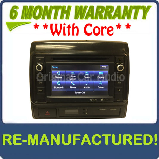 Reman 2014 2015 Toyota Tacoma OEM Entune AM FM Radio CD Player Receiver