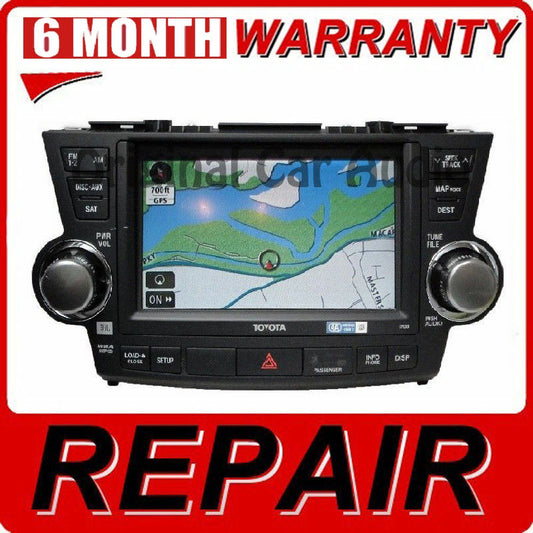 REPAIR YOUR 2008 - 2013 Toyota Highlander OEM Navigation GPS Screen Repair ONLY