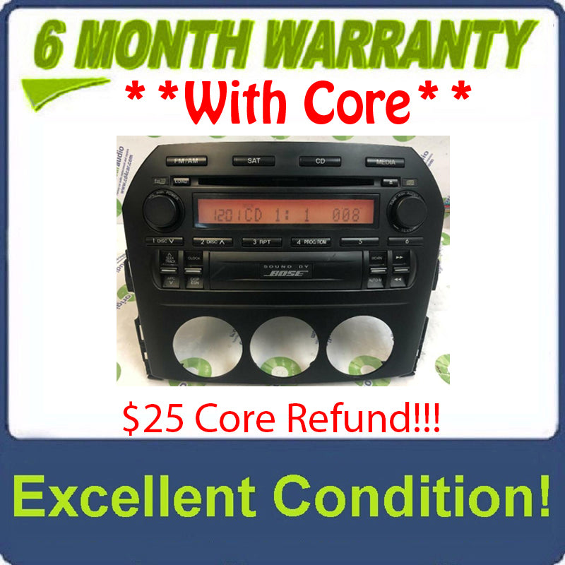 2006 - 2008 Miata MX-5 MX5 OEM Bose Premium Sound 6 CD AM FM Radio Receiver