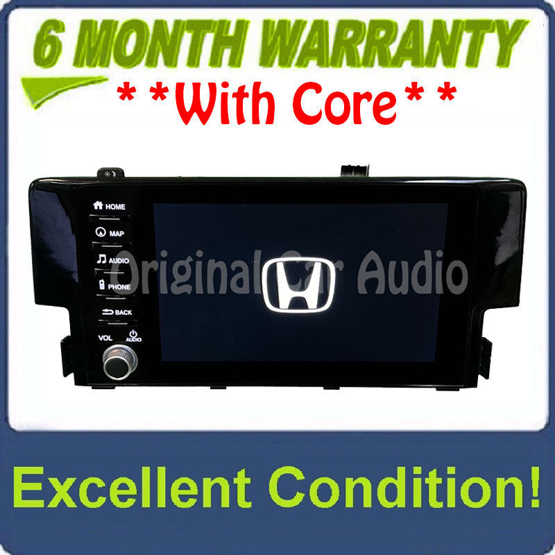 2019 - 2020 Honda Civic OEM Radio Navigation Center Display Screen Assembly Monitor
