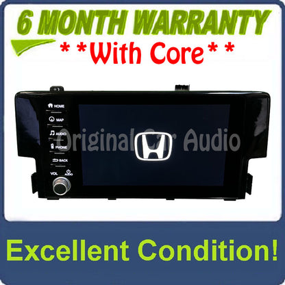 2019 - 2020 Honda Civic OEM Radio Navigation Center Display Screen Assembly Monitor