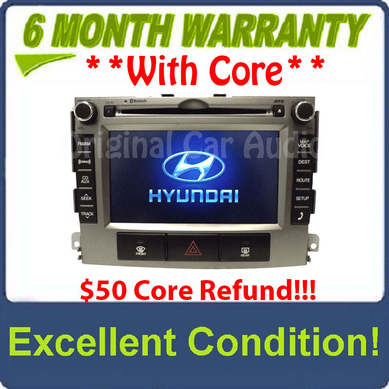 2010 - 2012 Hyundai Santa Fe Radio MP3 CD Player XM Satellite Bluetooth
