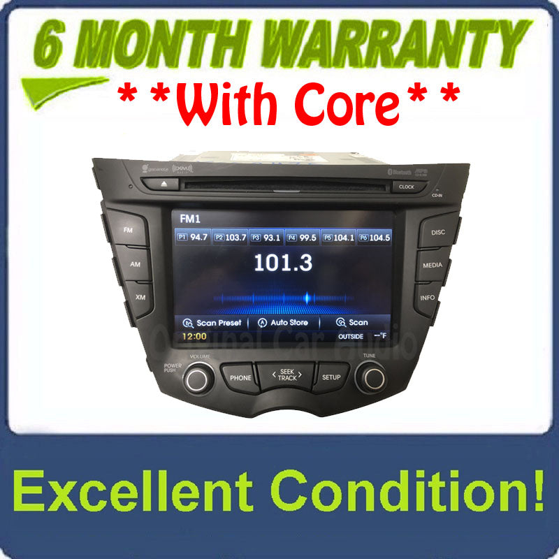 2011 - 2017 Hyundai Veloster OEM Gracenote Bluetooth CD AM AM CD Radio Media Receiver