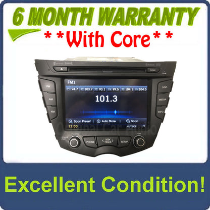 2011 - 2017 Hyundai Veloster OEM Gracenote Bluetooth CD AM AM CD Radio Media Receiver
