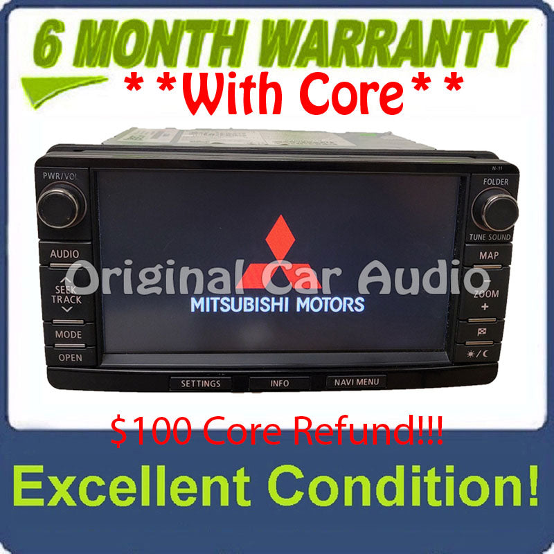 2014 - 2019 Mitsubishi Outlander Lancer OEM AM FM HD Navigation Touchscreen Radio