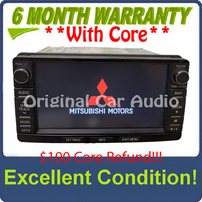2014 - 2019 Mitsubishi Outlander Lancer OEM AM FM HD Navigation Touchscreen Radio