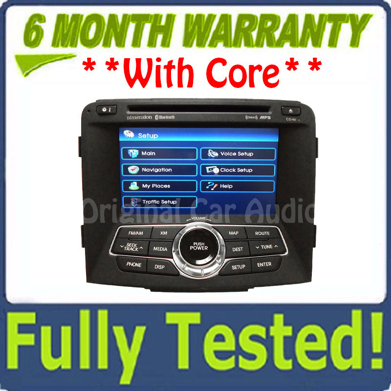 11 12 HYUNDAI Sonata Navigation GPS Satellite XM Radio CD Player OEM Blemished