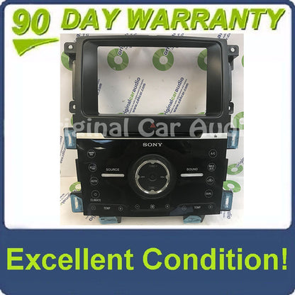 2011 - 2013 Ford Edge OEM Sony AM FM Radio CD Player Climate Control Panel Bezel Only