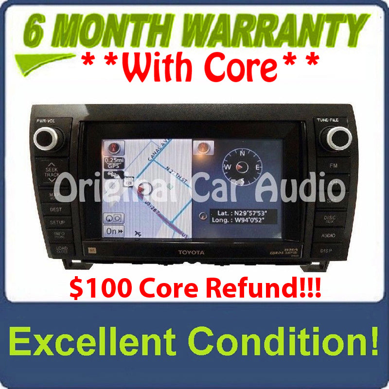 TOYOTA 2010 -2013  Sequoia Tundra Navigation GPS System Bluetooth Radio  AM FM 4 Disc CD Player