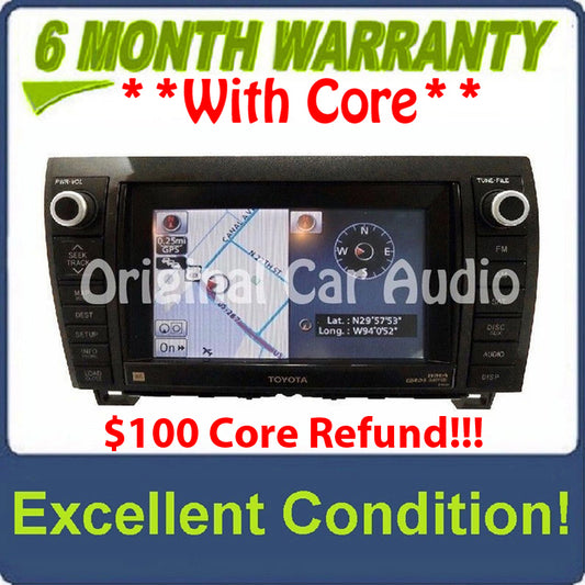 TOYOTA 2010 -2013  Sequoia Tundra Navigation GPS System Bluetooth Radio  AM FM 4 Disc CD Player