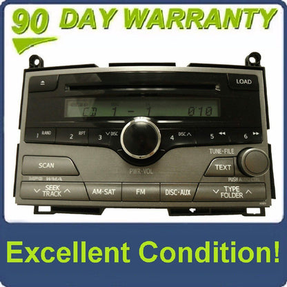TOYOTA Venza Satellite Radio 6 Disc Changer MP3 CD Player A51870 2009 2010 2011