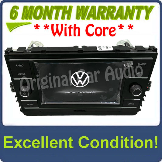 2021 - 2024 Volkswagen Tiguan Atlas OEM Navigation Radio Receiver Sat Nav RT5 Bluetooth HDD 6.5"  Display Screen