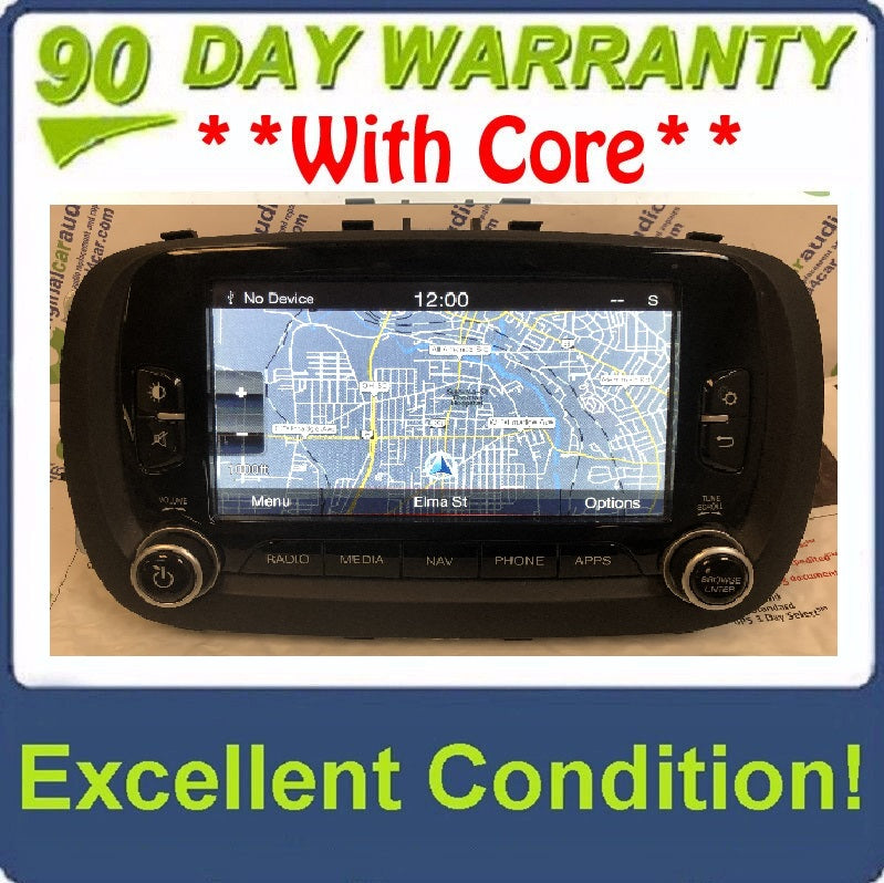 2016 - 2017 Fiat 500 OEM Navigation XM AM FM Radio Receiver VP4