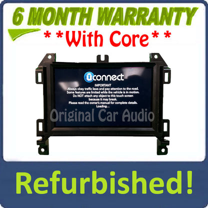Refurbished 2019-2020 Jeep Wrangler OEM AM FM XM Radio 7" Touch-screen Uconnect VP2 JL NA
