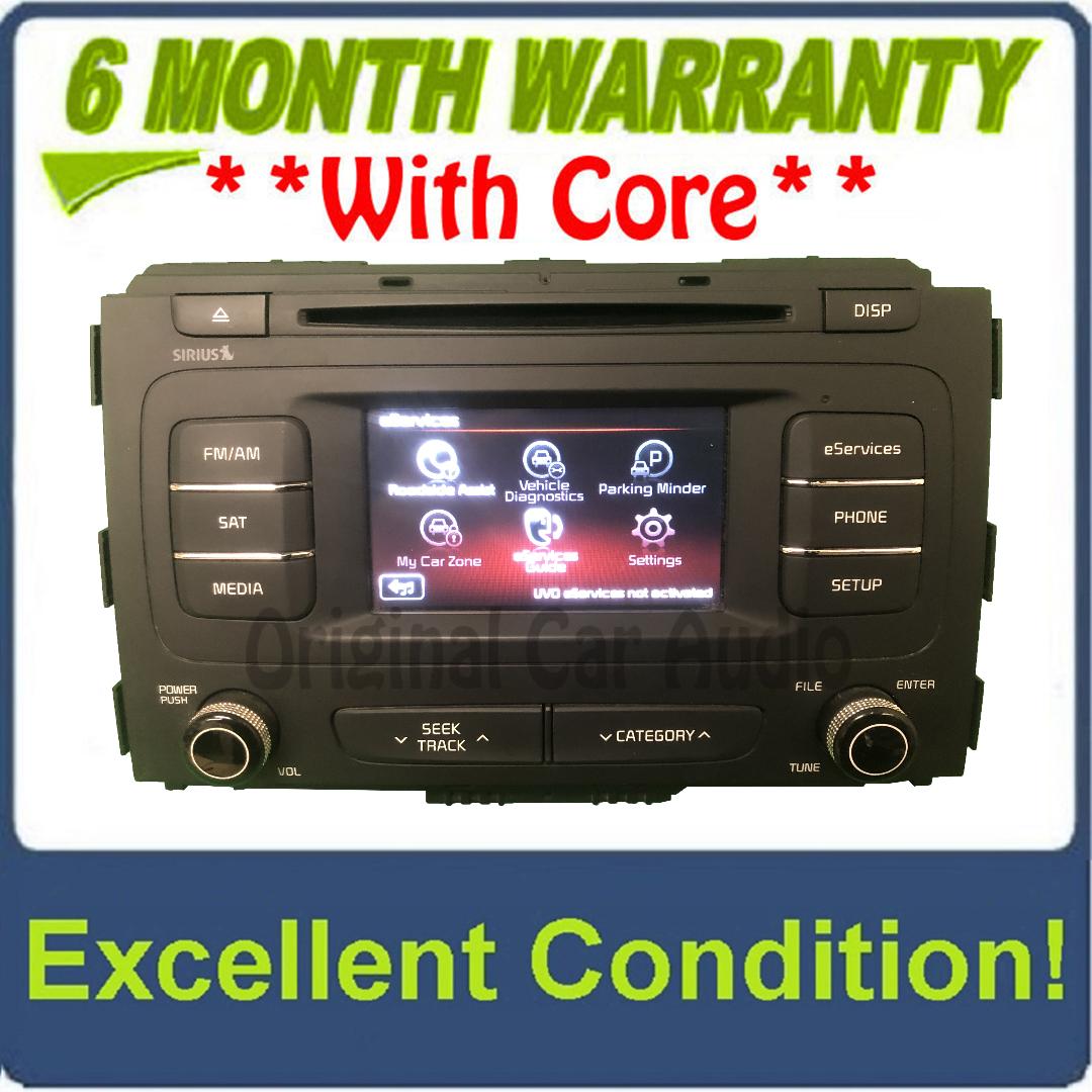 2015 - 2016 Kia Sedona OEM UVO Touch Screen Single CD Multimedia Radio Receiver