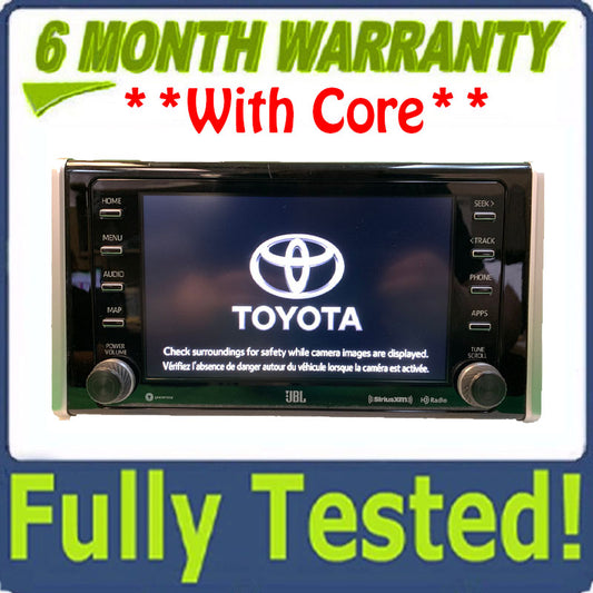 Blemished 2020 - 2022 Toyota RAV4 OEM JBL OEM Multi Media Bluetooth Car Play Radio Receiver