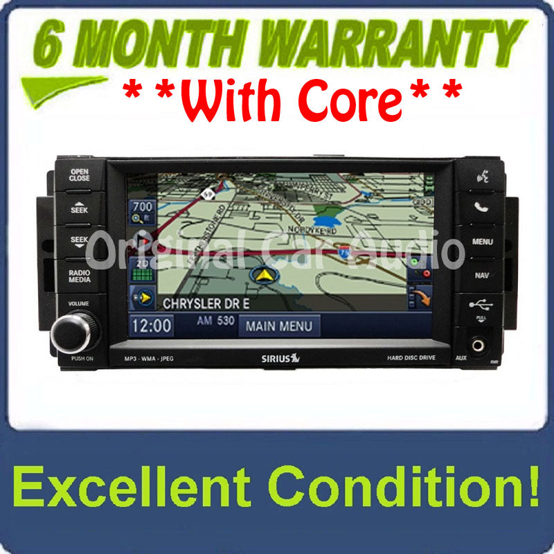 Jeep Dodge Chrysler OEM MyGig Navigation Satellite Radio CD DVD Player Low Speed CAN BUS RHR