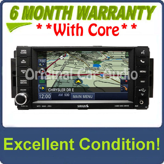 Jeep Dodge Chrysler OEM MyGig Navigation Satellite Radio CD DVD Player Low Speed CAN BUS RHR