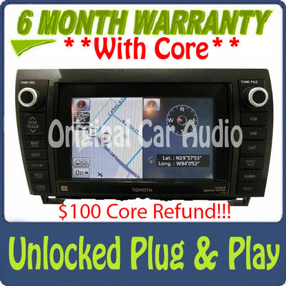Refurbished 2010 -2013 TOYOTA Sequoia Tundra OEM Navigation Radio 4 Disc CD Receiver E7026