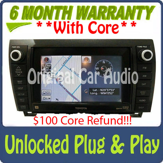 Refurbished 2010 -2013 TOYOTA Sequoia Tundra OEM Navigation Radio 4 Disc CD Receiver E7026