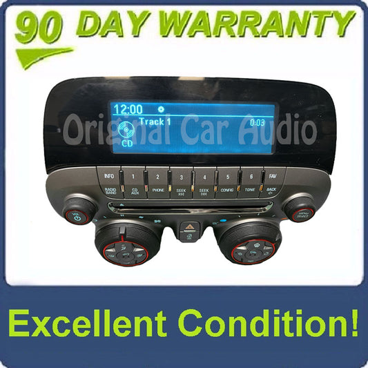 2010 - 2012 Chevrolet Chevy Camaro OEM Single Zone Climate Radio Control Panel With Heated Seats UYE