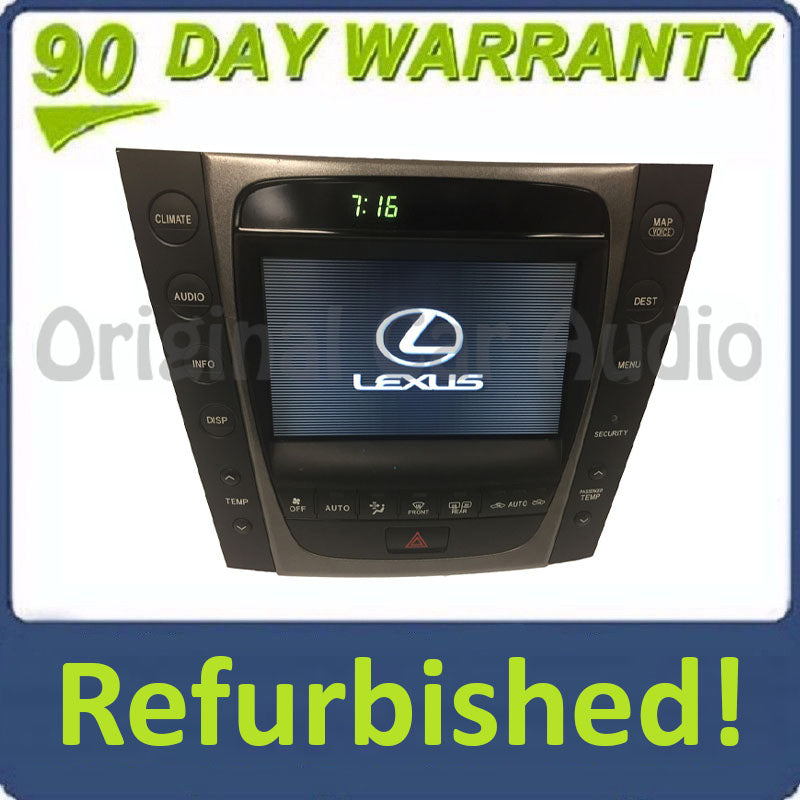 Refurbished 2007 Lexus GS450H Navigation GPS CD Radio Display Information Screen OEM Climate Control