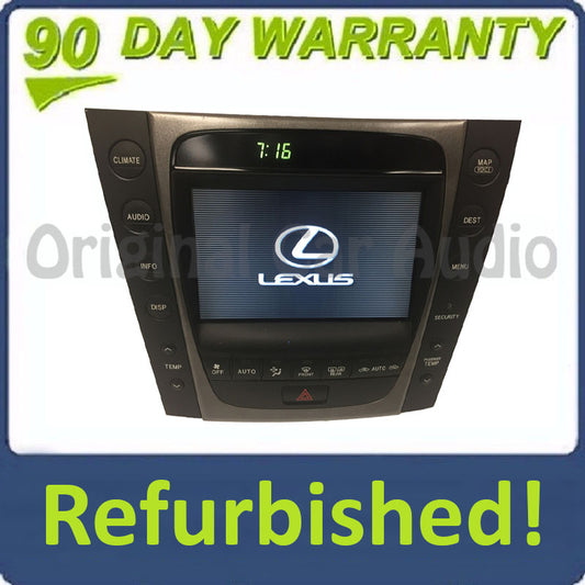 Refurbished 2007 Lexus GS450H Navigation GPS CD Radio Display Information Screen OEM Climate Control