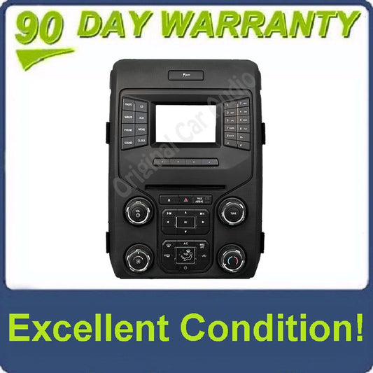 2013 - 2014 F-150 F150 OEM Temp AC Radio Control Panel 4.2' Screen Bezel Only