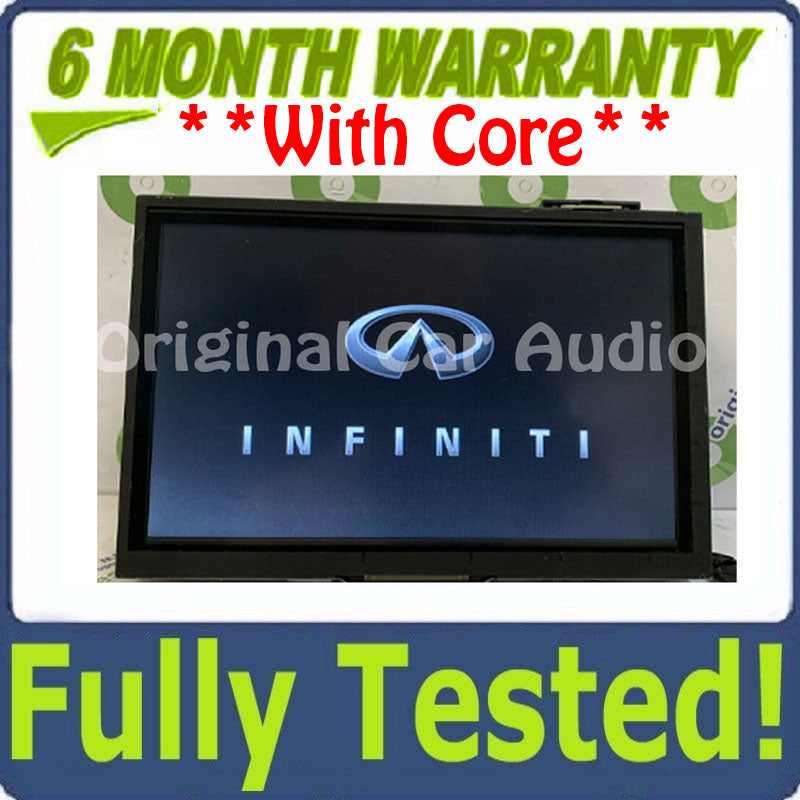 Blemished 2014 - 2016 Infiniti Q50 OEM Navigation Touch Screen Multimedia Information Display Screen