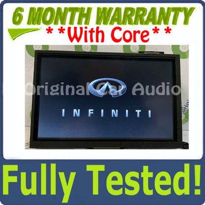 Blemished 2014 - 2016 Infiniti Q50 OEM Navigation Touch Screen Multimedia Information Display Screen
