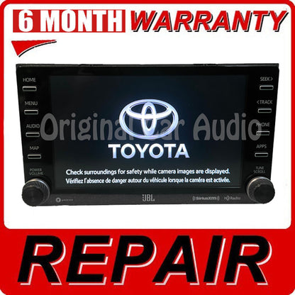 Repair Service 2017 - 2023 Toyota Rav4 Sienna Camry Corolla OEM Navigation Radio Receiver Display Mainboard Repair