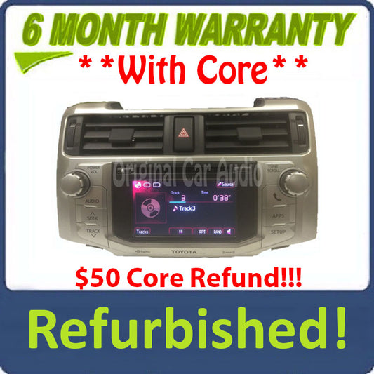 Refurbished 2013 2015 Toyota 4Runner OEM Touch Screen Bluetooth Radio AM FM CD Player P10485
