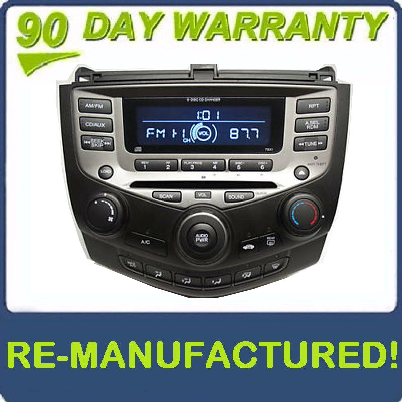 Reman 2003 - 2007 HONDA Accord OEM 6 CD Changer AM FM Radio Receiver 7BX1