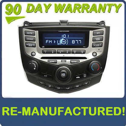 Reman 2003 - 2007 HONDA Accord OEM 6 CD Changer AM FM Radio Receiver 7BX1