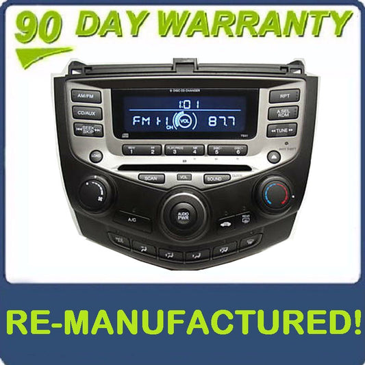 Reman 2003 - 2007 HONDA Accord OEM 6 CD Changer AM FM Radio Receiver 7BX1