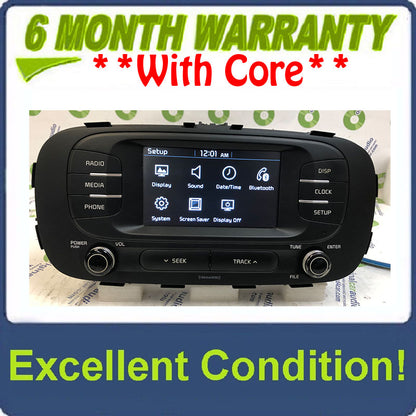 2017 - 2019 Kia Soul OEM Media AM FM XM Radio Receiver