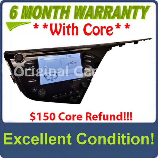 2018 - 2020 Toyota Camry OEM Navigation Touchscreen Display Gracenote Entune AM FM HD Radio