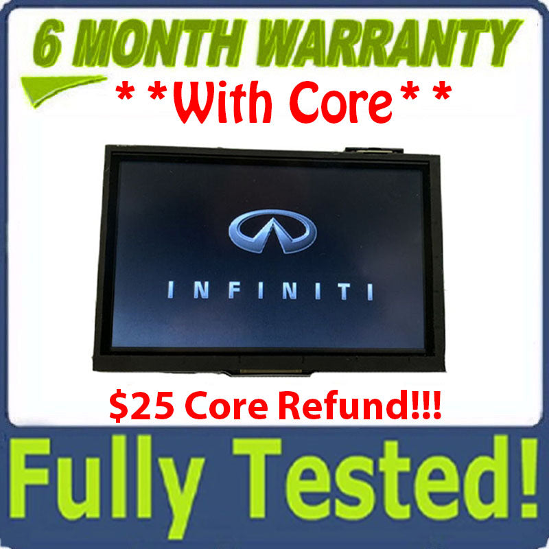 BLEMISHED INFINITI Q50 Q60 RADIO INFORMATION NAVIGATION DISPLAY SCREEN OEM UNIT