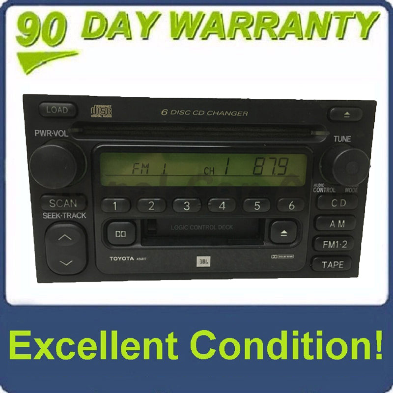 Toyota Tundra T JBL Radio Tape and 6 Disc CD Changer 86120-08130 2000-2003