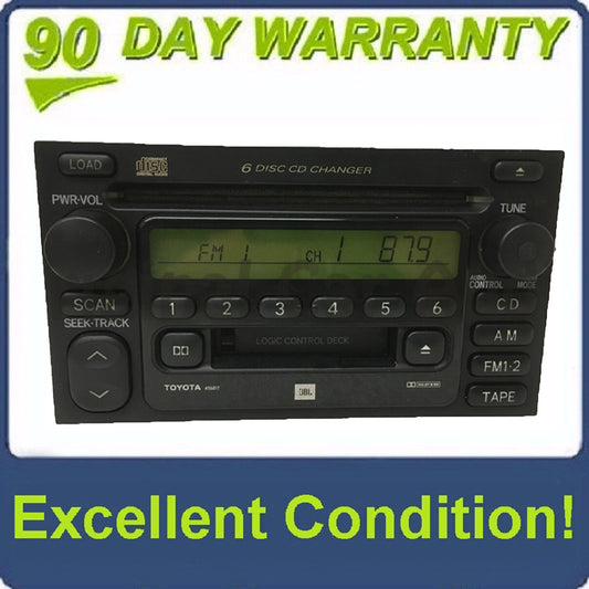 Toyota Tundra T JBL Radio Tape and 6 Disc CD Changer 86120-08130 2000-2003