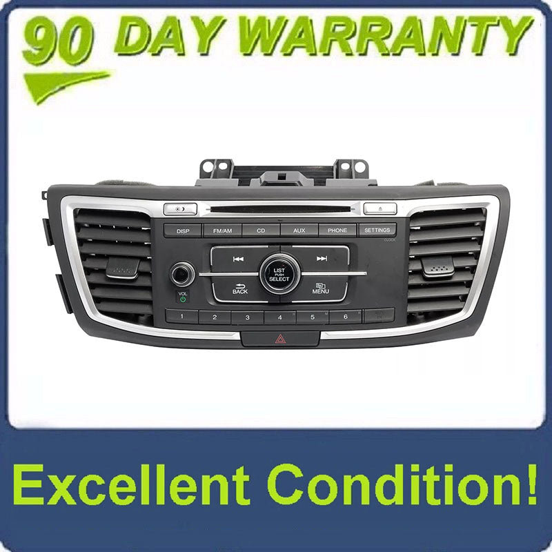 2016 - 2017 Honda Accord OEM Non Navigation Media Radio Receiver