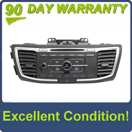 2016 - 2017 Honda Accord OEM Non Navigation Media Radio Receiver