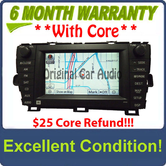 E7022 Toyota Prius jbl navigation gps system radio 2010 2011