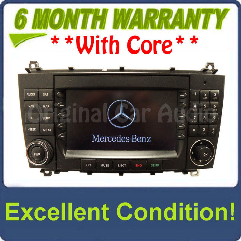 2005 2006 2007 Mercedes-Benz C Class OEM Comand Navigation Radio CD Player TYPE 203