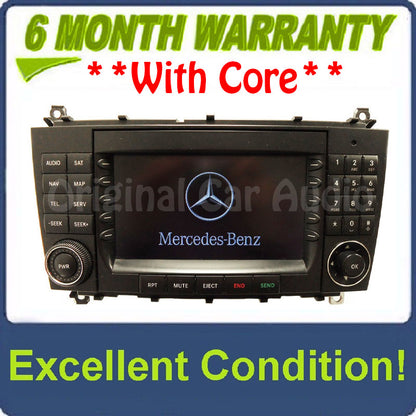 2005 2006 2007 Mercedes-Benz C Class OEM Comand Navigation Radio CD Player TYPE 203
