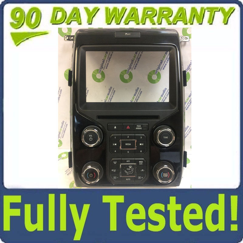 2012 - 2014 FORD F150 8" Touch Screen Radio and Climate Control Panel FACEPLATE ONLY BLEMISHED