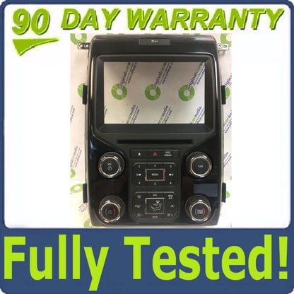 2012 - 2014 FORD F150 8" Touch Screen Radio and Climate Control Panel FACEPLATE ONLY BLEMISHED