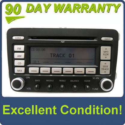 2006 2007 2008 2009 VW VOLKSWAGEN Jetta Passat Rabbit Golf GTI EOS Tiguan OEM Premium 7 Radio Stereo MP3 6 Disc Changer CD Player